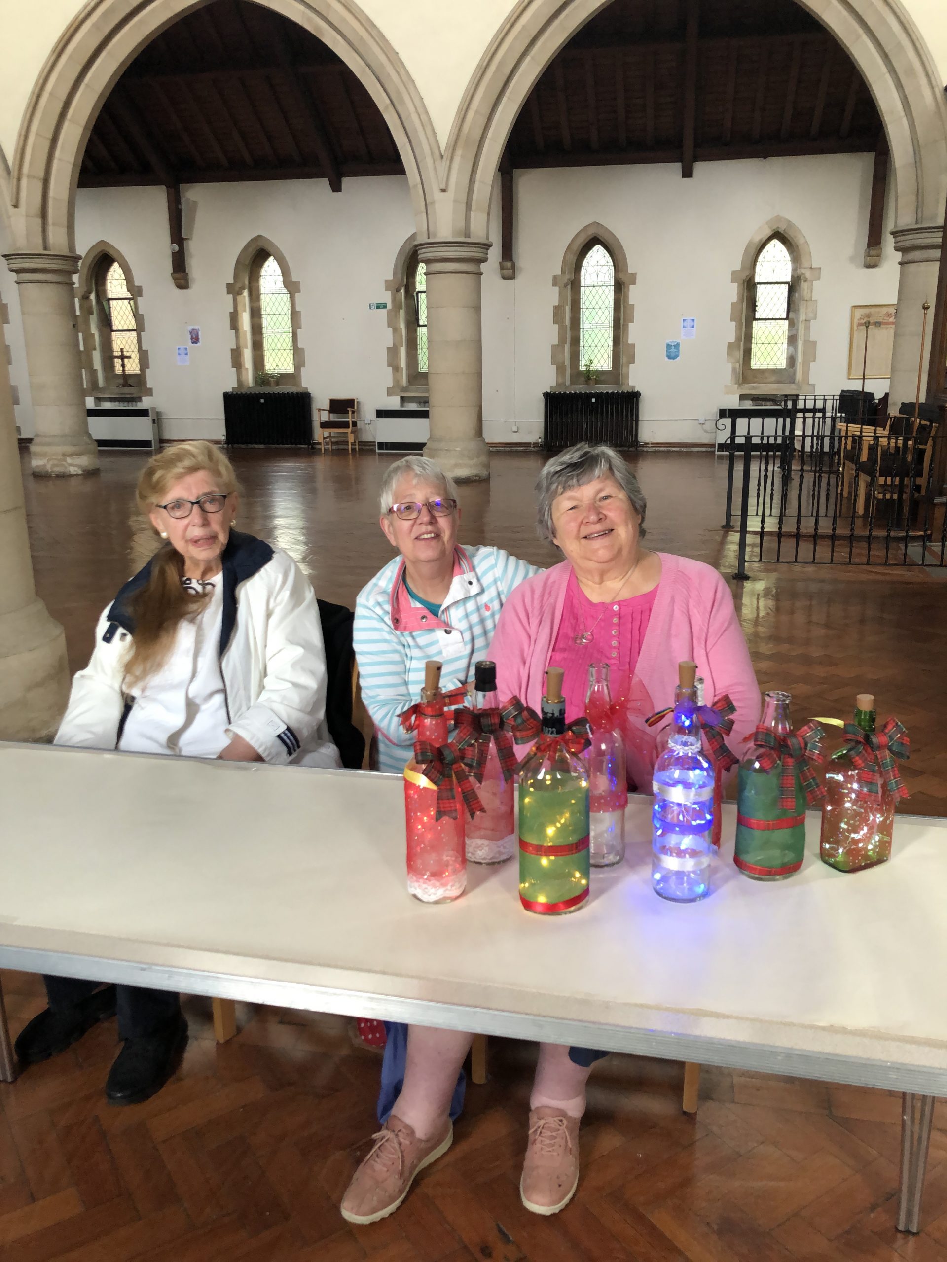 St Oswalds preparing recycled bottles for Bishops Upcycling Event